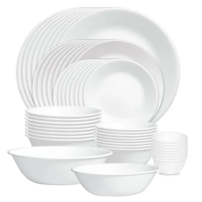 Corelle® Versatile Winter Frost White 50-piece Dinnerware Set, Service for 8, EXCLUSIVE