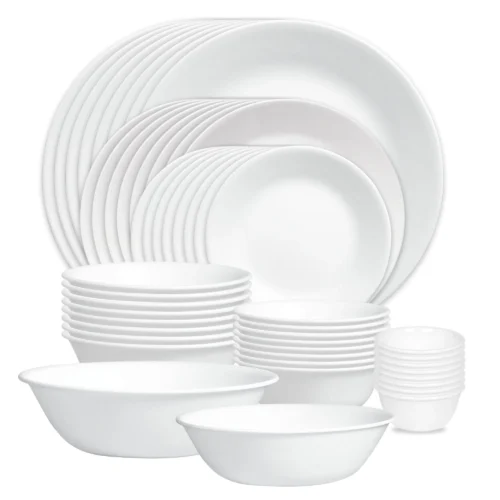 Corelle® Versatile Winter Frost White 50-piece Dinnerware Set, Service for 8, EXCLUSIVE