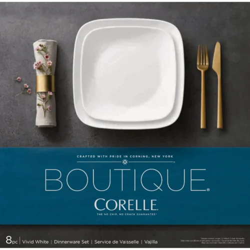 Alternative view of Corelle® Versatile Boutique Vivid White 8-piece Dinnerware Set, Service for 4