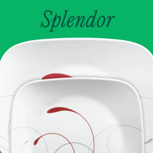 Alternative view of Corelle® Versatile Square Splendor 18-piece Dinnerware Set, Service for 6