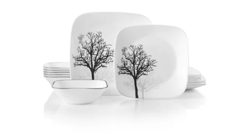Corelle® Versatile Timber Shadows 18-piece Dinnerware Set, Service for 6