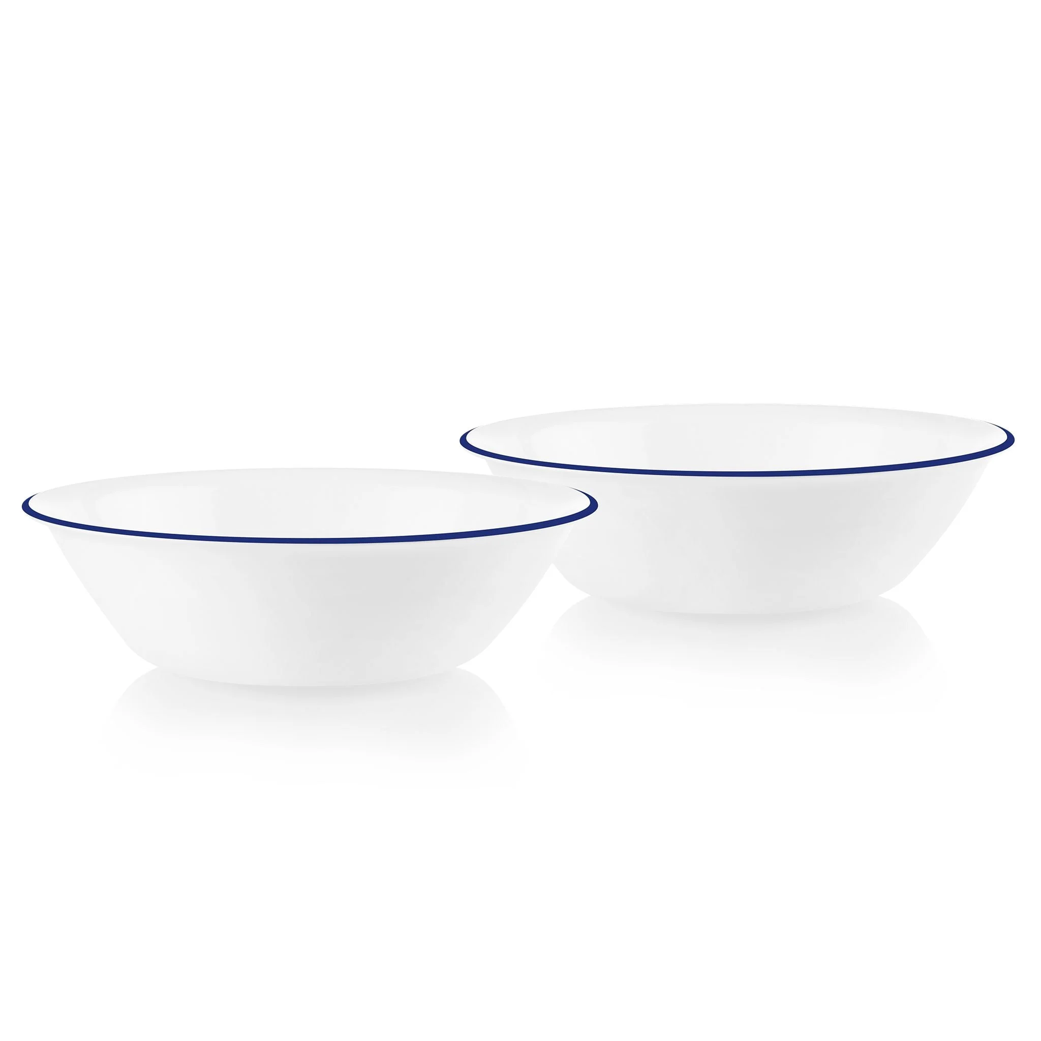 Corelle® Versatile Brilliant Blue Banded 2-quart Serving Bowls, 2-pack