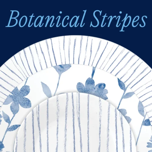 Alternative view of Corelle® Versatile Botanical Stripes 32-piece Dinnerware Set, Service for 8