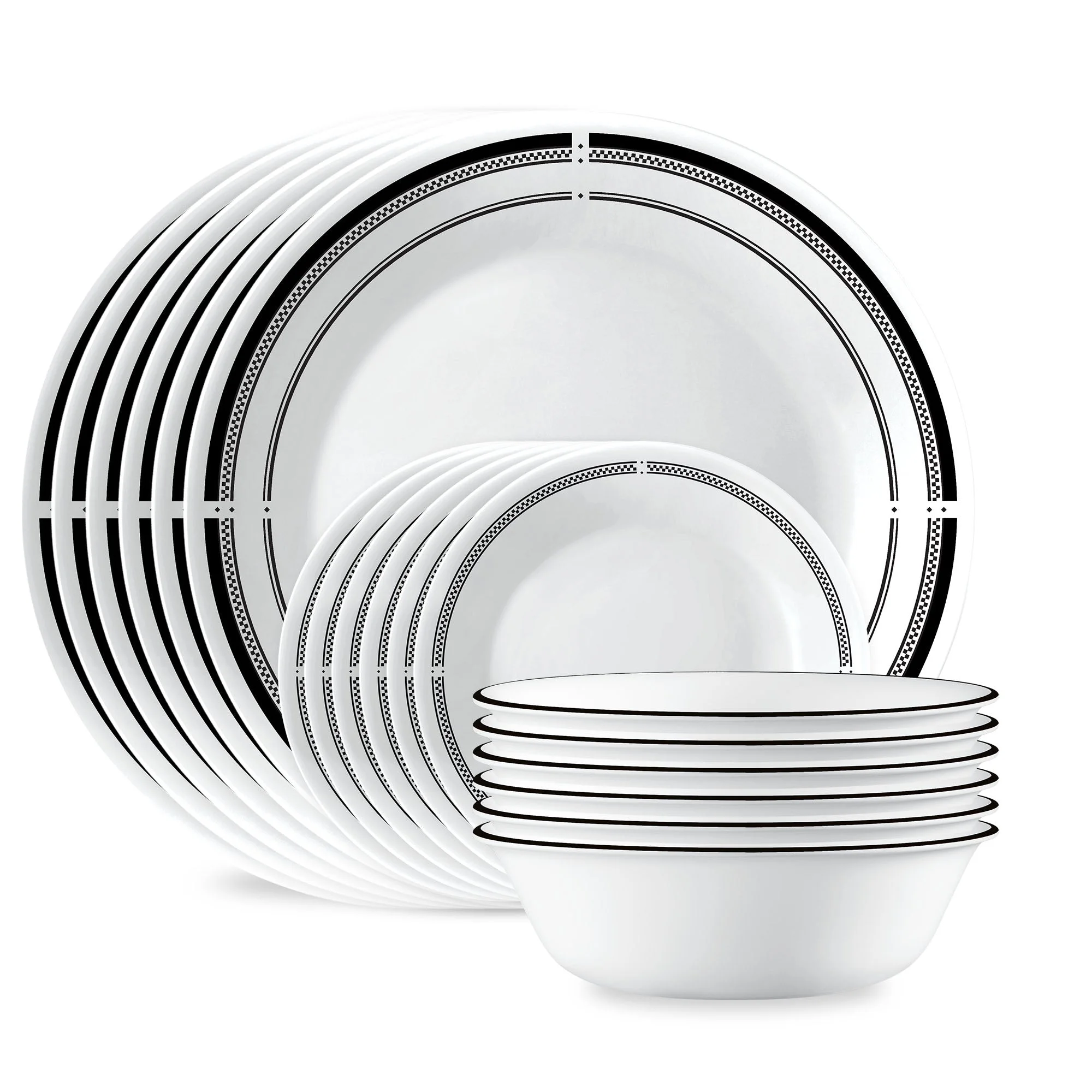 Corelle® Versatile Brasserie 18-piece Dinnerware Set, Service for 6