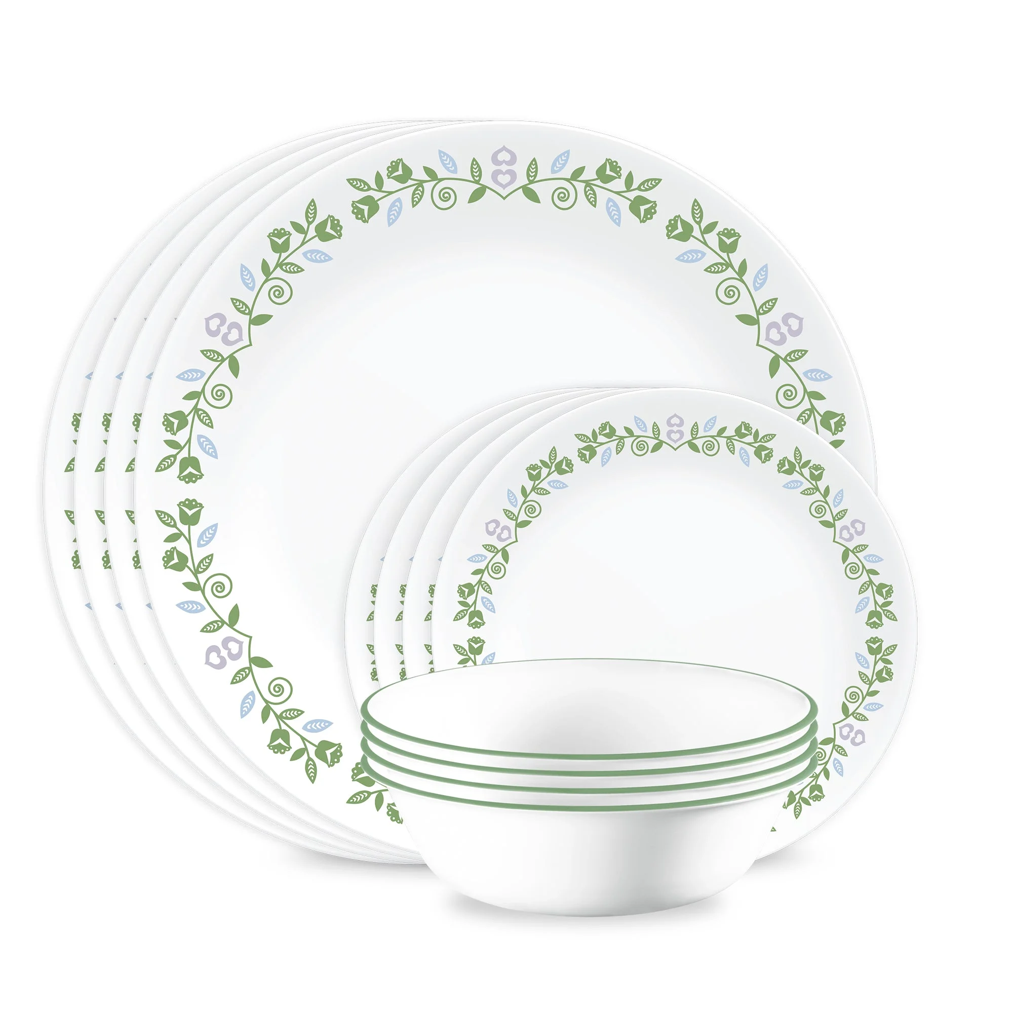 Corelle® Versatile Bryndle 12-Piece Glass Dinnerware Set, Service for 4