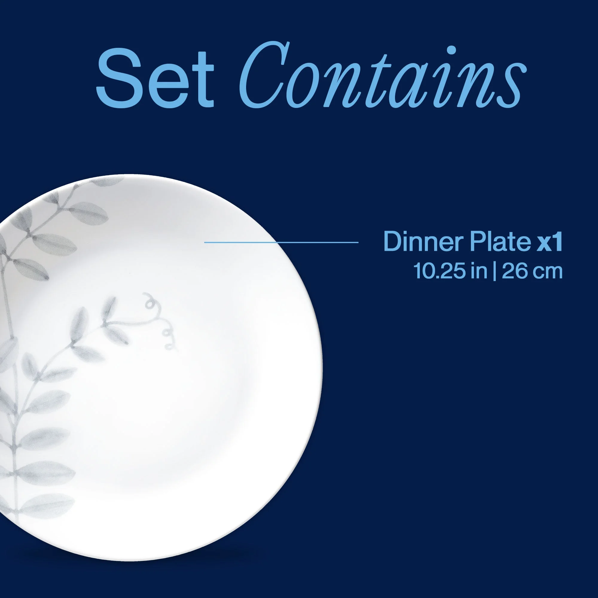 Corelle® Versatile Flowing Fern 10.25 Dinner Plate - Image 3