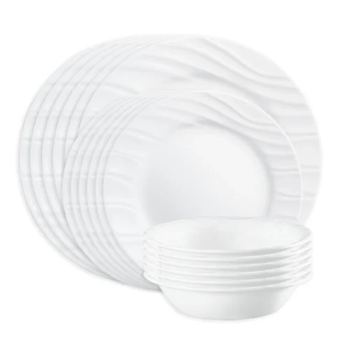 Corelle® Versatile Swept 18-piece Dinnerware Set, Service for 6