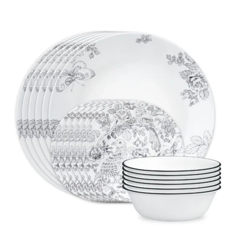Corelle® Versatile Francheska 18-piece Dinnerware Set, Service for 6