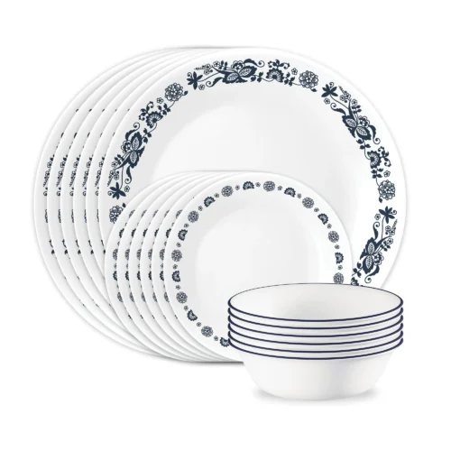 Corelle® Versatile Old Town Blue II 18-piece Dinnerware Set, Service for 6
