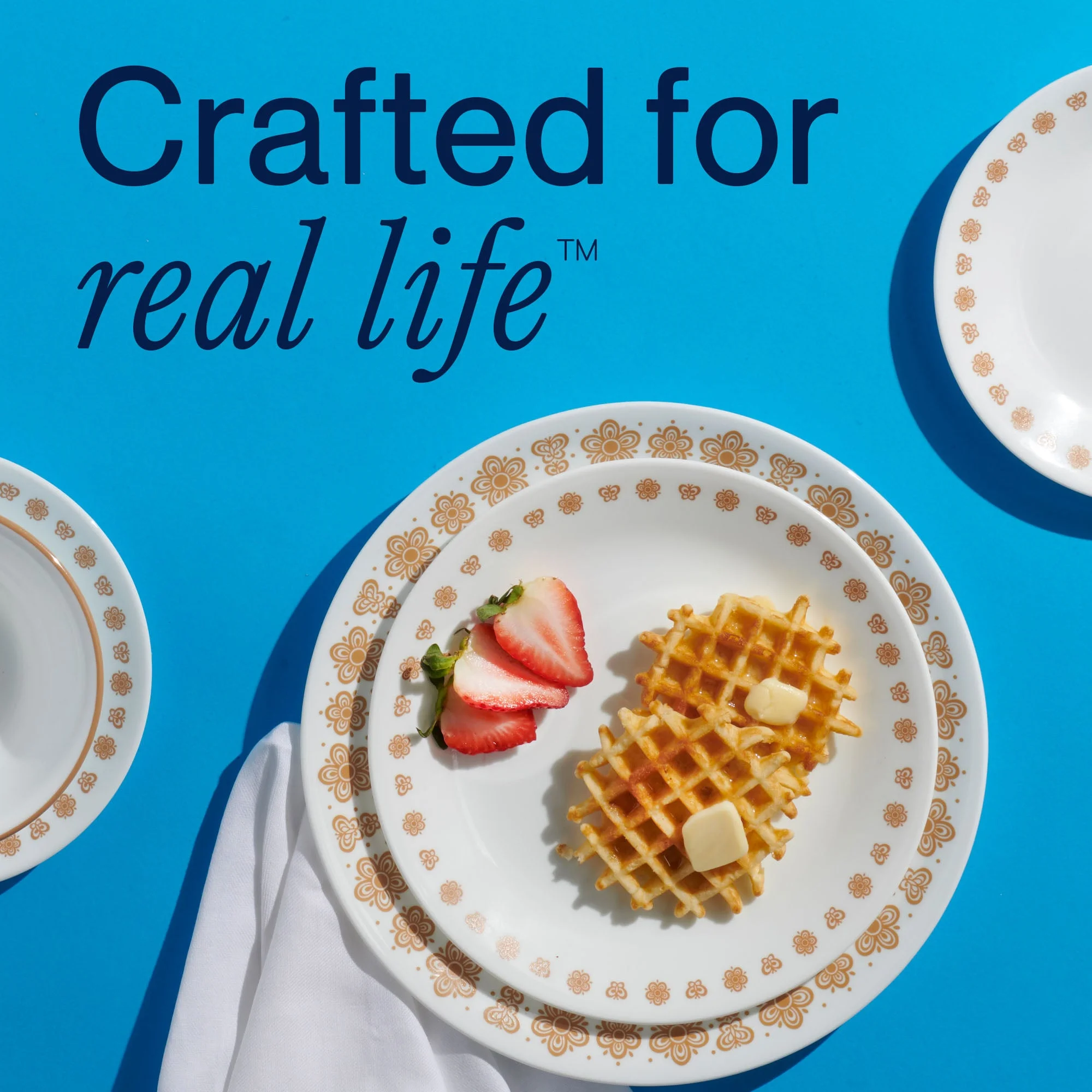Corelle® Versatile Butterfly Gold II 18-piece Dinnerware Set, Service for 6 - Image 7