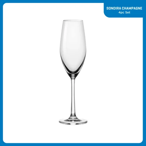 Alternative view of Ocean Glass Sondria Champagne Flute Glasses (4-pieces), 7.25-ounce, Dishwasher Safe