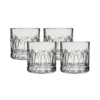 Ocean Glass Traze PST Rocks Glasses (4-Pieces), 12-ounce, Dishwasher Safe