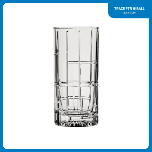 Alternative view of Ocean Glass Traze FTR Highball Glasses (4-Pieces), 12-ounce, Dishwasher Safe