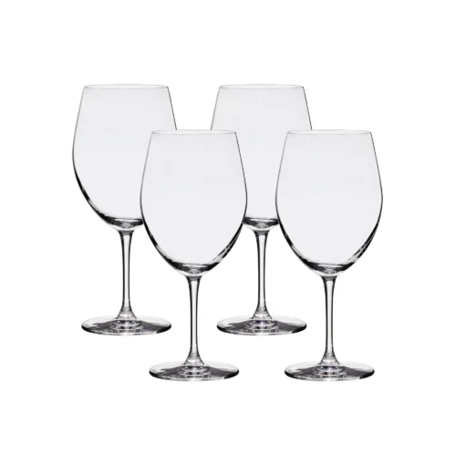 Lucaris Bangkok Bliss Bordeaux Glasses (4-Pieces), 25-ounce, Dishwasher Safe, Lead-free Crystalline