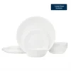 Corelle® Versatile Winter Frost White Dinnerware Set – Service for 6 + Salad Plates