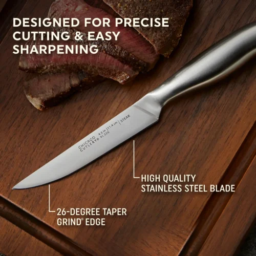 Alternative view of Corelle Chicago Chicago Cutlery® Insignia Steel™ 4-piece Steak Knife Set