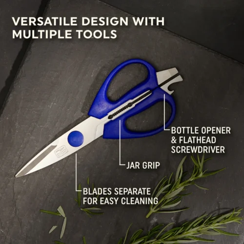 Alternative view of Corelle Chicago Chicago Cutlery 2-piece Kitchen Shears in Blueberry and Blue Frost