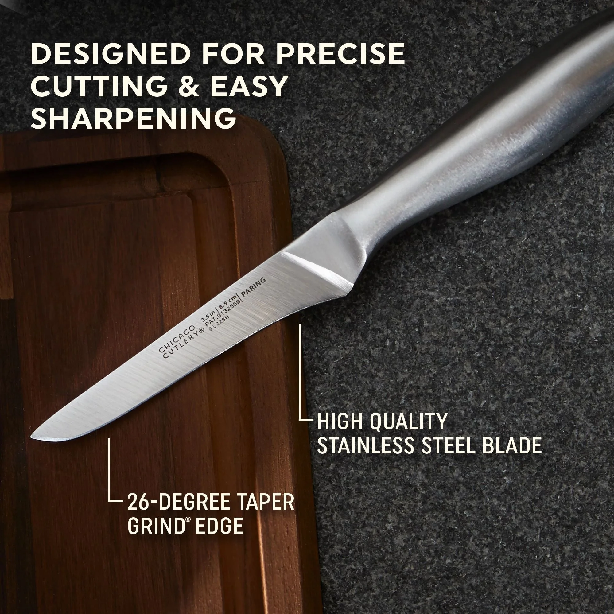 Corelle Chicago Chicago Cutlery® Insignia Steel™ 3-piece Knife Set - Image 2