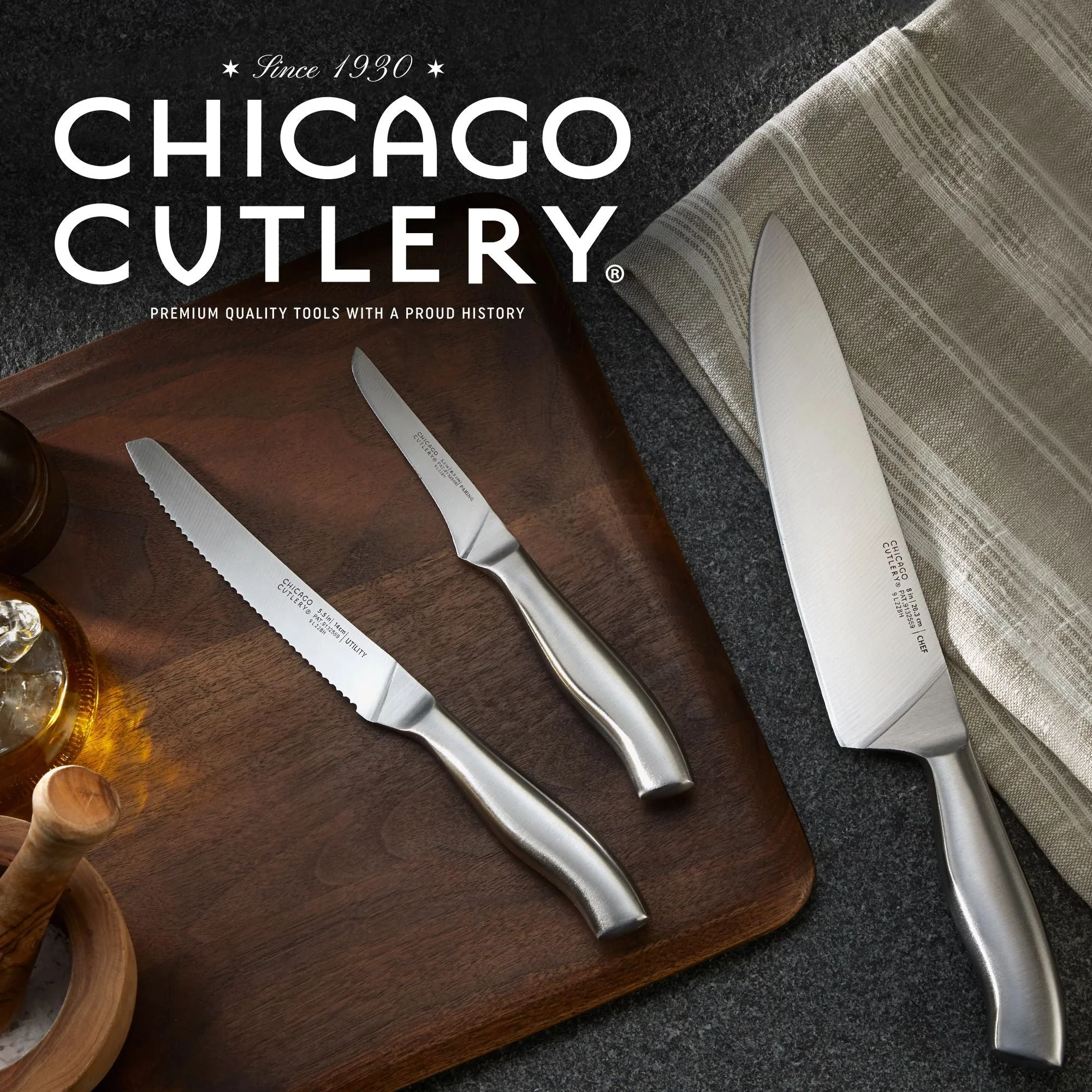 Corelle Chicago Chicago Cutlery® Insignia Steel™ 3-piece Knife Set - Image 5