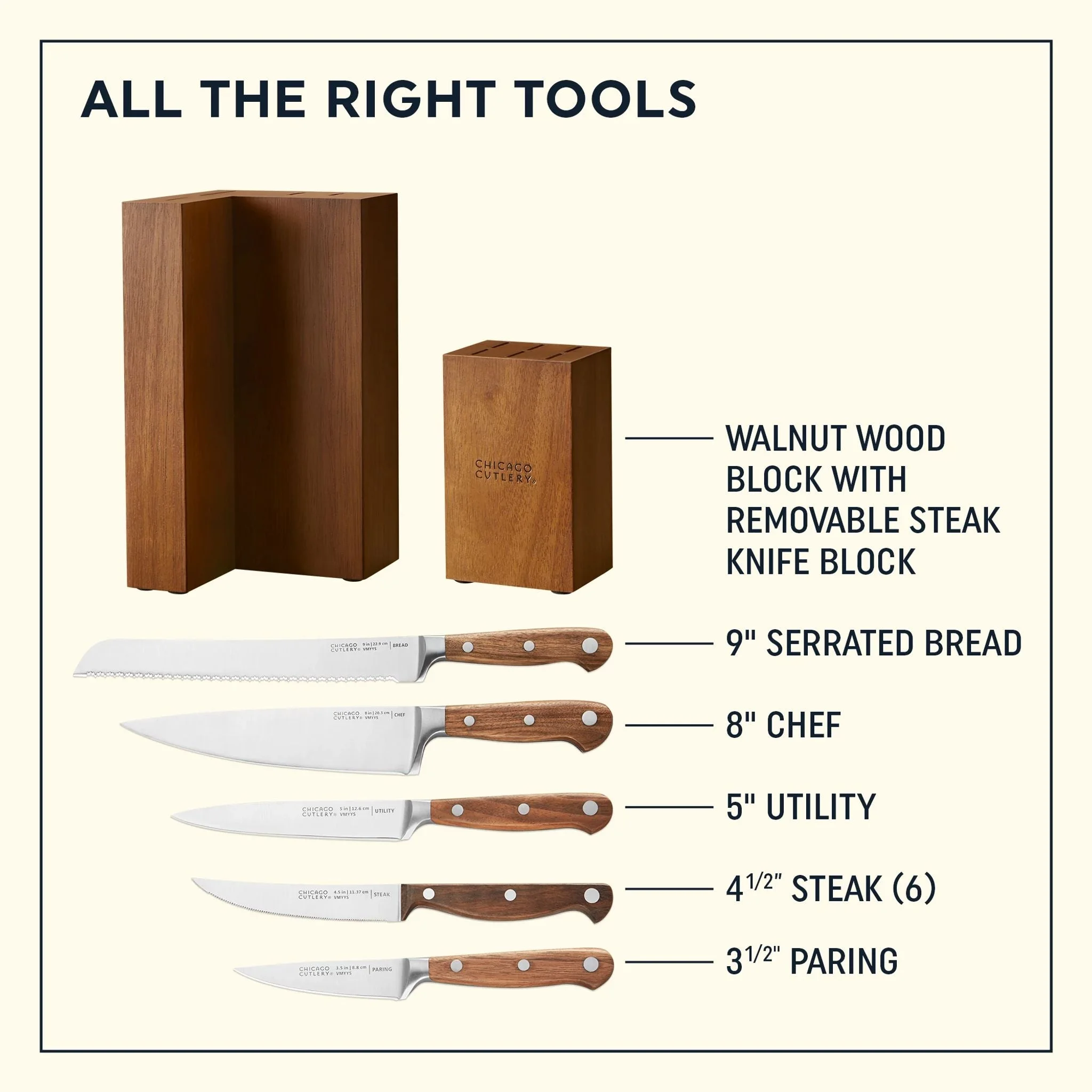 Corelle Chicago Chicago Cutlery® Racine 12-piece Block Set - Image 2