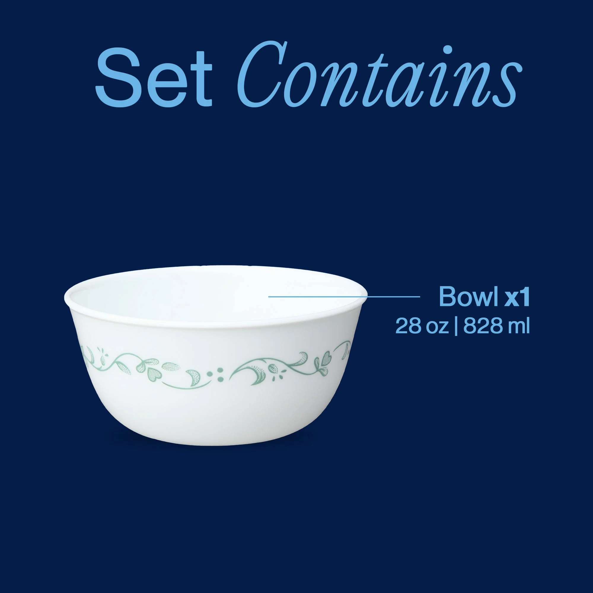 Corelle® Versatile Country Cottage 28-ounce Large Soup Bowl - Image 3