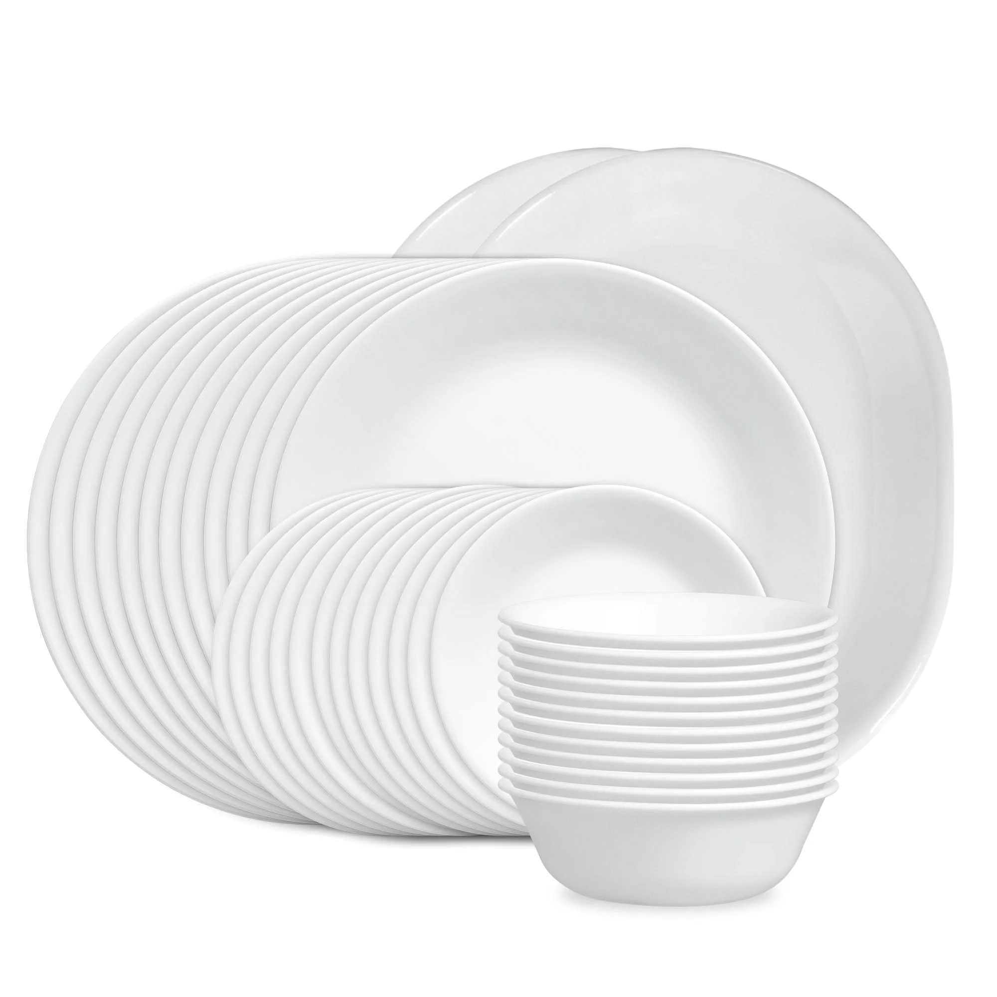 Corelle® Versatile Winter Frost White 38-piece Dinnerware Set, Service for 12