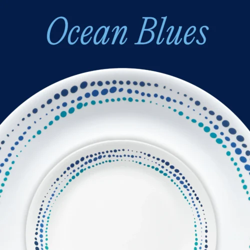 Alternative view of Corelle® Versatile Ocean Blues 18-piece Dinnerware Set, Service for 6