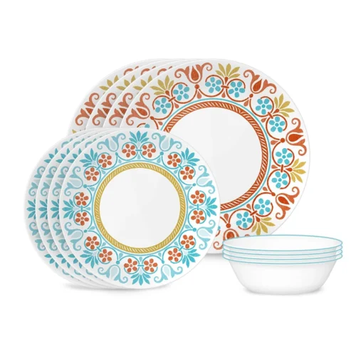 Corelle® Versatile Global Collection Terracotta Dreams 12-piece Dinnerware Set, Service for 4