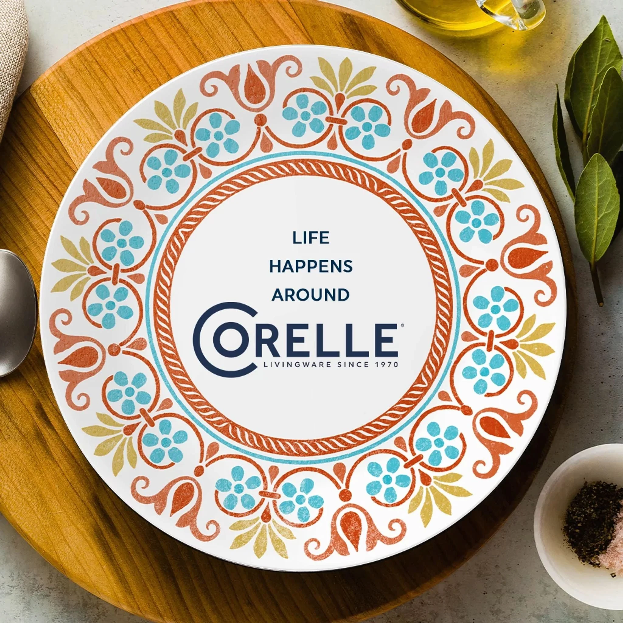 Corelle® Versatile Global Collection Terracotta Dreams 12-piece Dinnerware Set, Service for 4 - Image 7