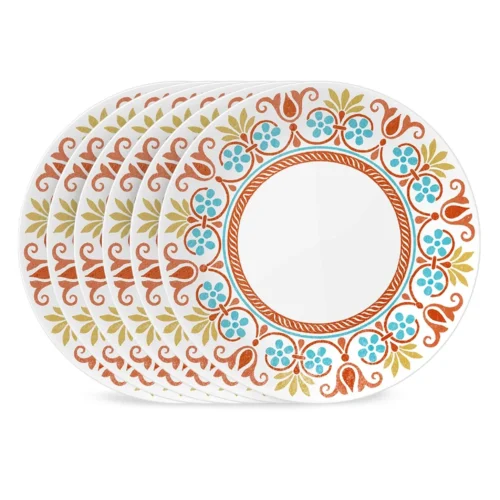 Corelle® Versatile Global Collection Terracotta Dreams 10.25” Dinner Plates, 6-pack