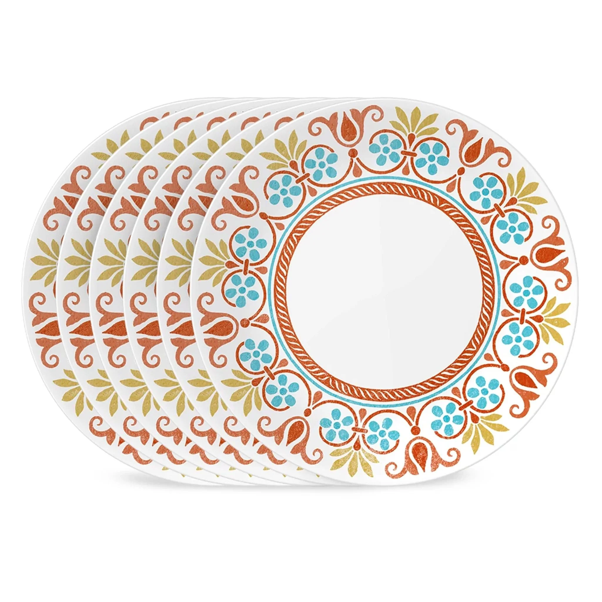 Corelle® Versatile Global Collection Terracotta Dreams 10.25” Dinner Plates, 6-pack