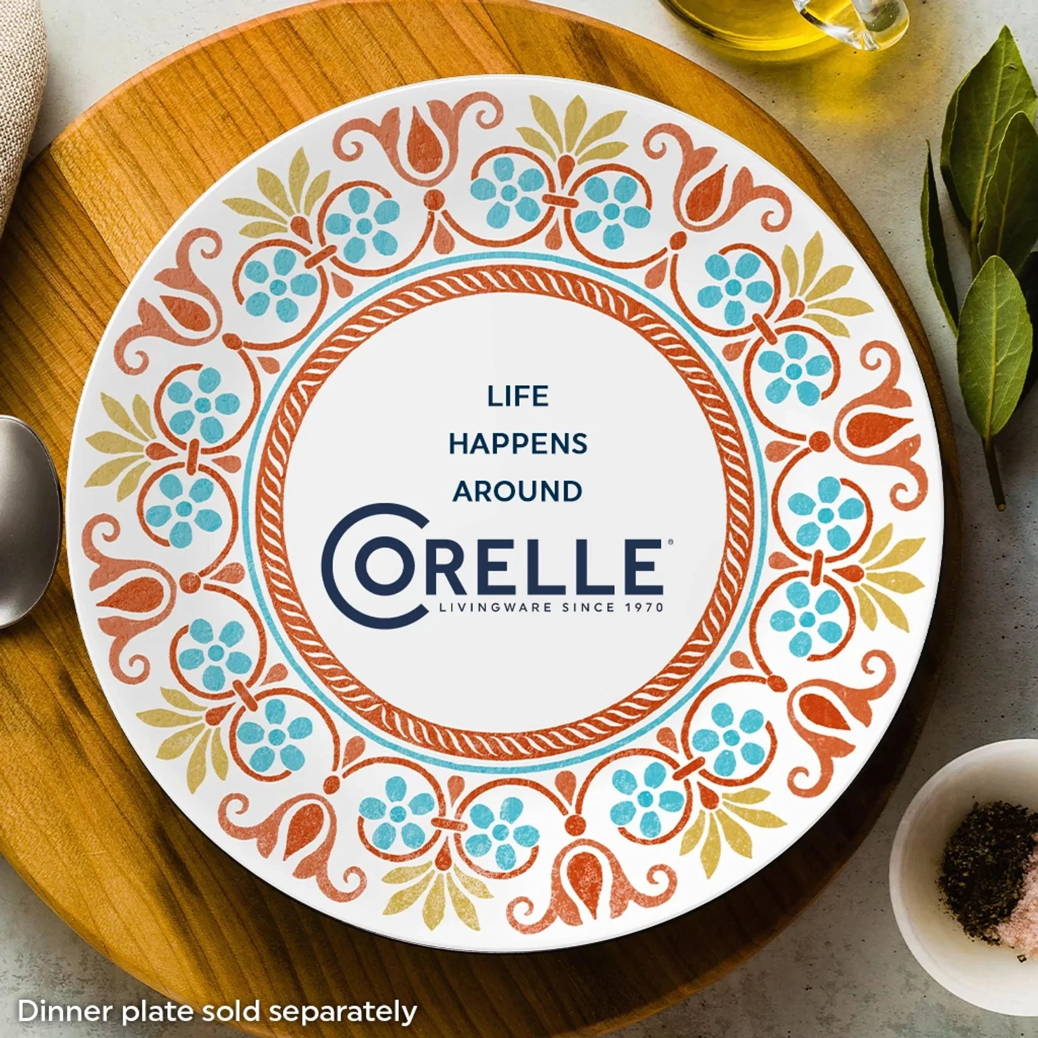 Corelle® Versatile Global Collection Terracotta Dreams, 8.5” Salad Plates, 6-pack - Image 6