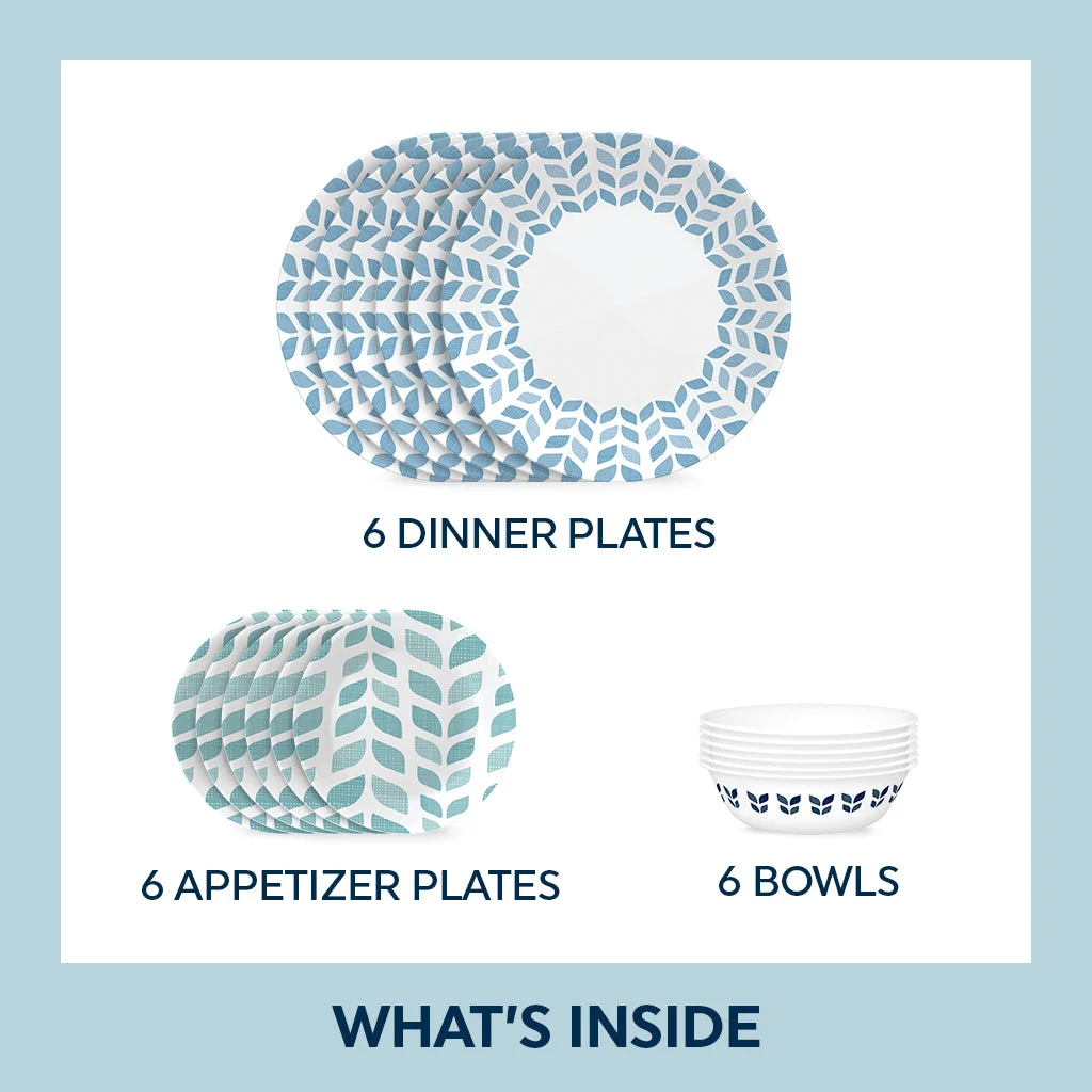 Corelle® Versatile Global Collection Northern Pines 18-piece Dinnerware Set, Service for 6 - Image 2