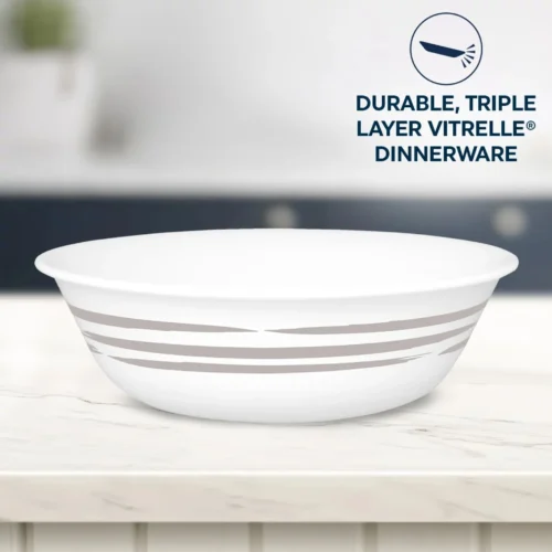 Alternative view of Corelle® Versatile Brushed Silver 18-ounce Cereal Bowl