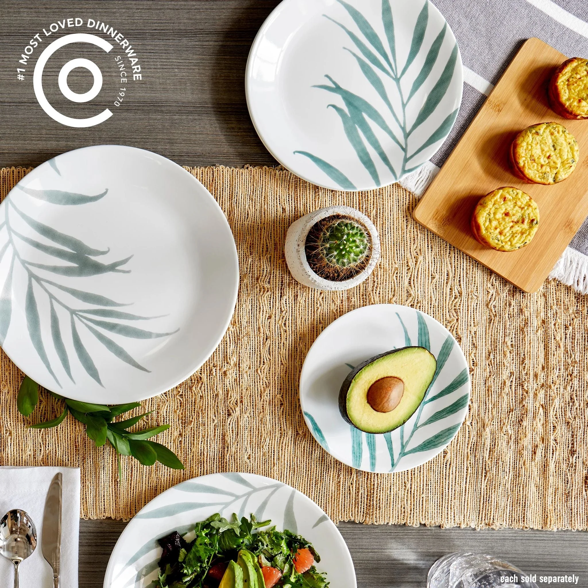 Corelle® Versatile Solar Print 8.5 Salad Plate, EXCLUSIVE - Image 2