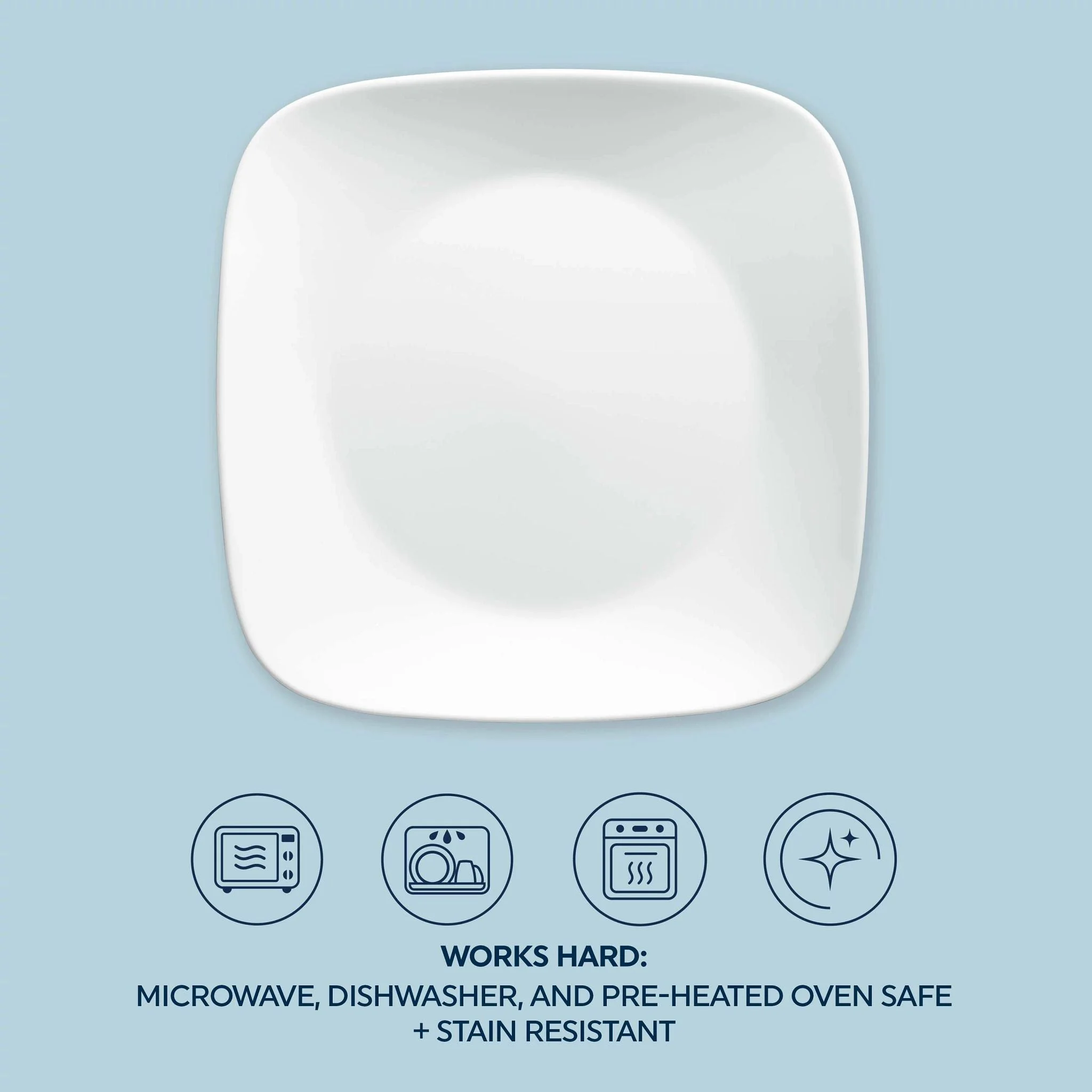 Corelle® Versatile Boutique Vivid White 8-piece Dinnerware Set, Service for 4 - Image 4