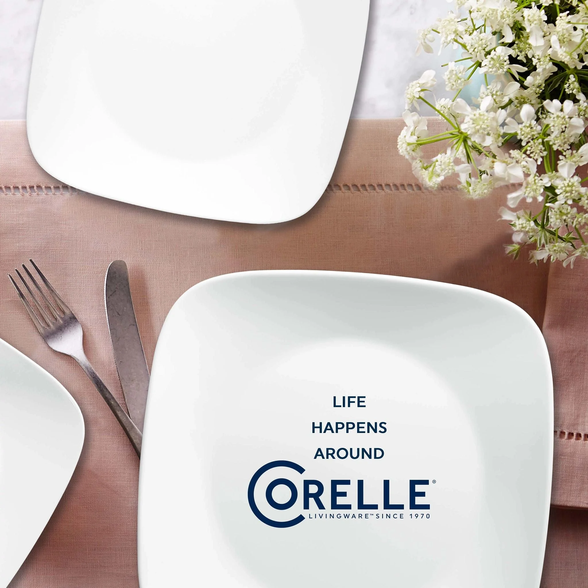 Corelle® Versatile Boutique Vivid White 8-piece Dinnerware Set, Service for 4 - Image 5