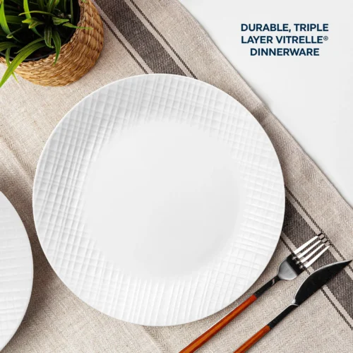 Alternative view of Corelle® Versatile Linen Weave 10.25 Dinner Plate