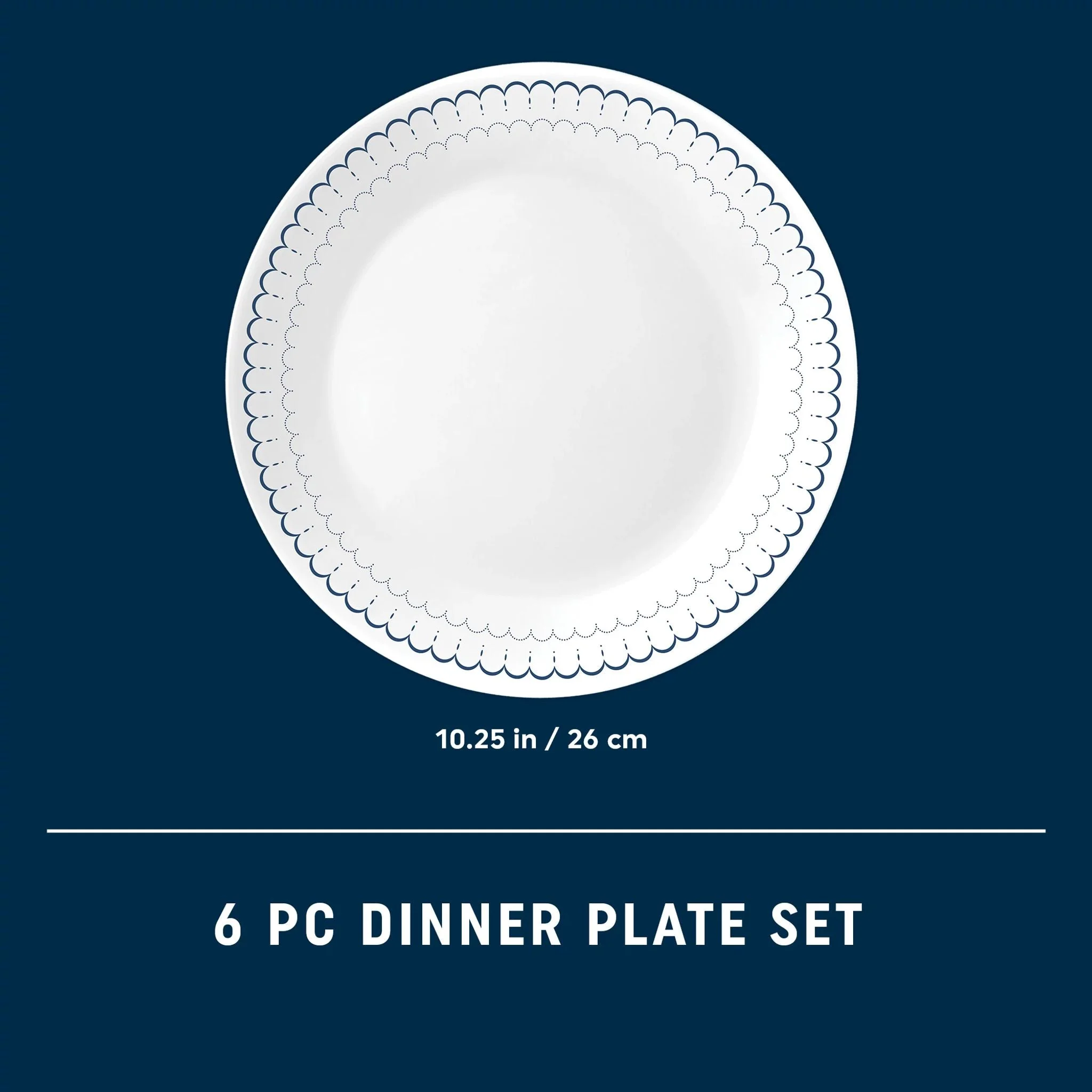 Corelle® Versatile Caspian Lace 10.25 Dinner Plates, 6-pack - Image 6