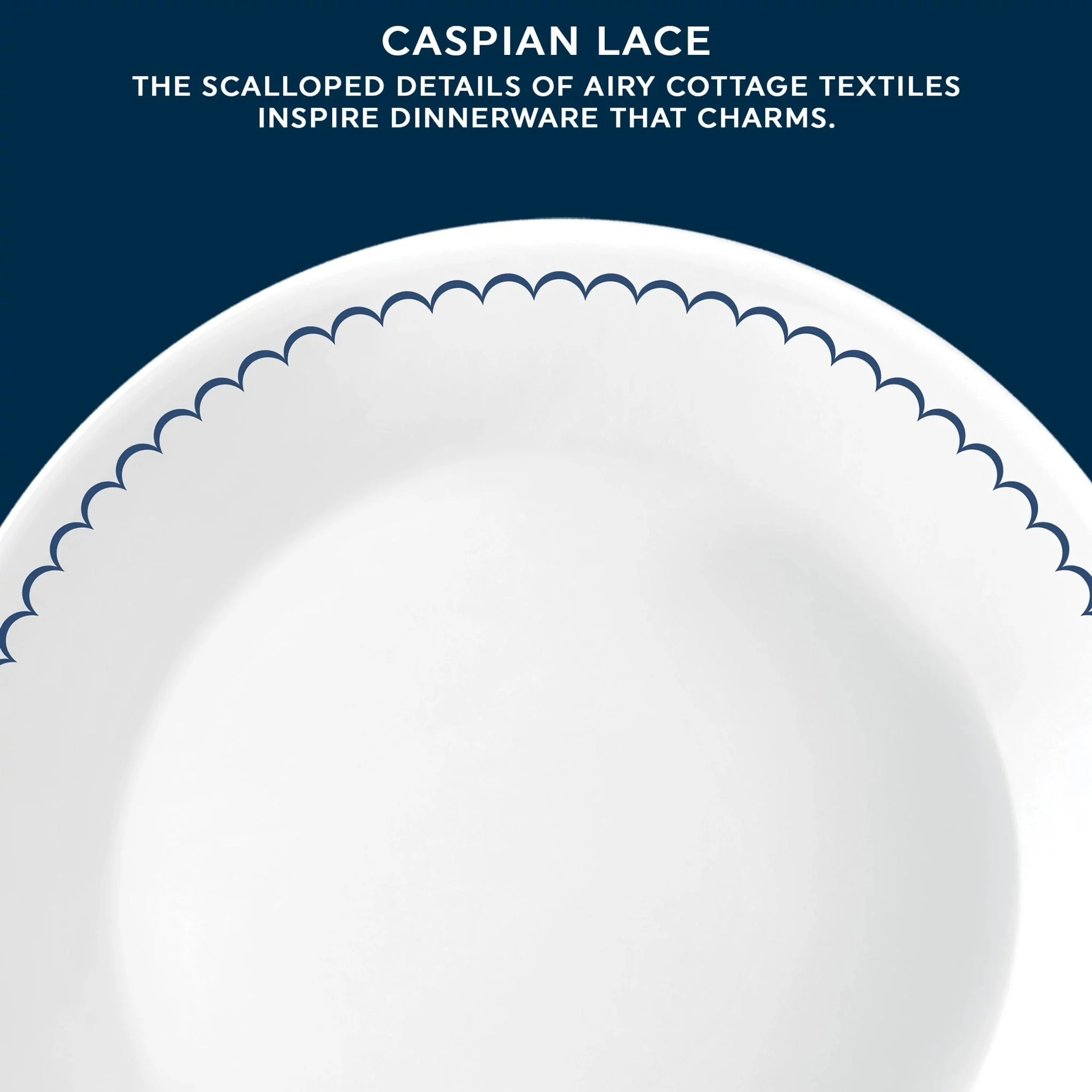 Corelle® Versatile Caspian Lace 8.5 Lunch Plate, 6 pack - Image 2