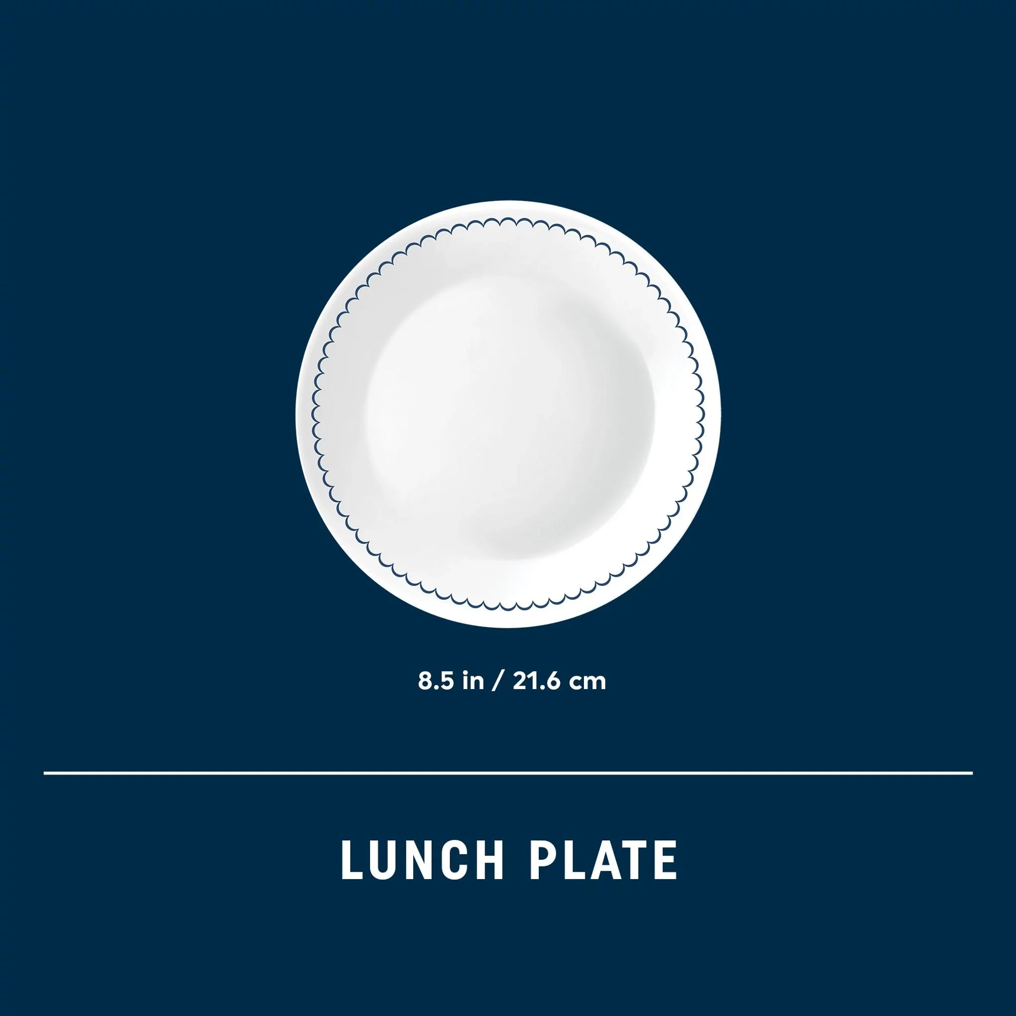 Corelle® Versatile Caspian Lace 8.5 Lunch Plate, 6 pack - Image 3