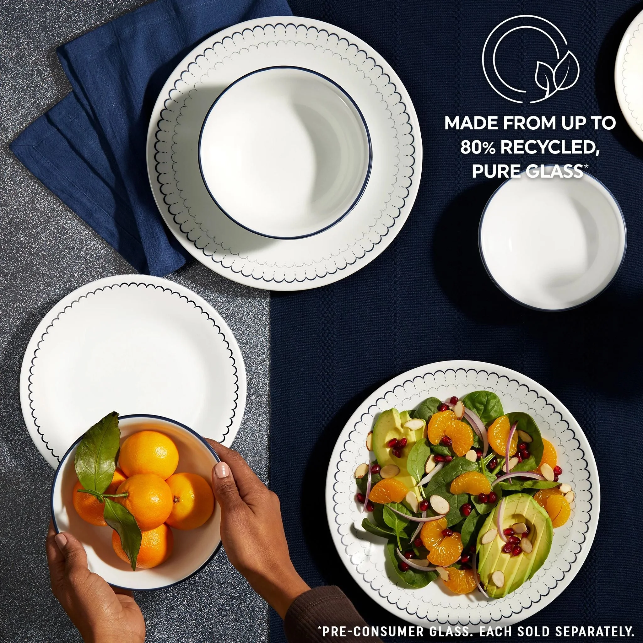Corelle® Versatile Caspian Lace 8.5 Lunch Plate, 6 pack - Image 6