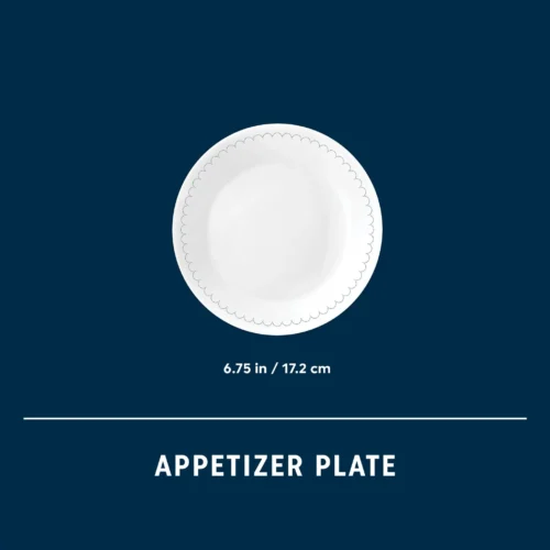 Alternative view of Corelle® Versatile Caspian Lace 6.75 Appetizer Plate, 6-pack