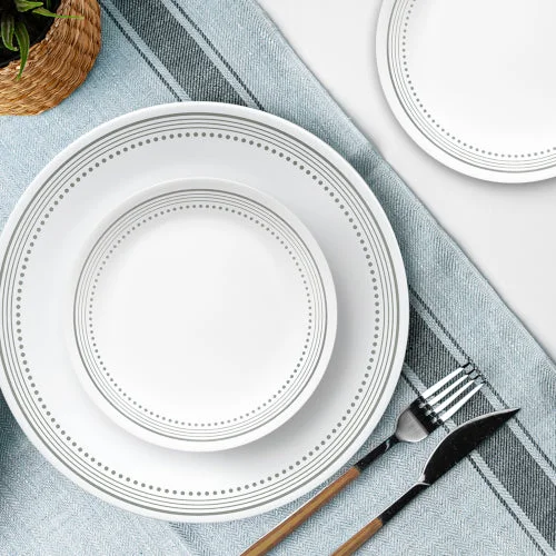 Alternative view of Corelle® Versatile Mystic Gray 12-piece Dinnerware Set, Service for 4