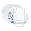 Corelle® Versatile Botanical Stripes 12-piece Dinnerware Set, Service for 4