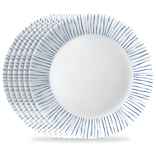 Corelle® Versatile Botanical Stripes 10.25 Dinner Plate, 6 pack