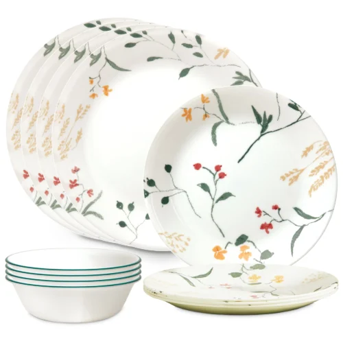 Corelle® Versatile Wildflower Scatter 12-piece Dinnerware Set, Service for 4