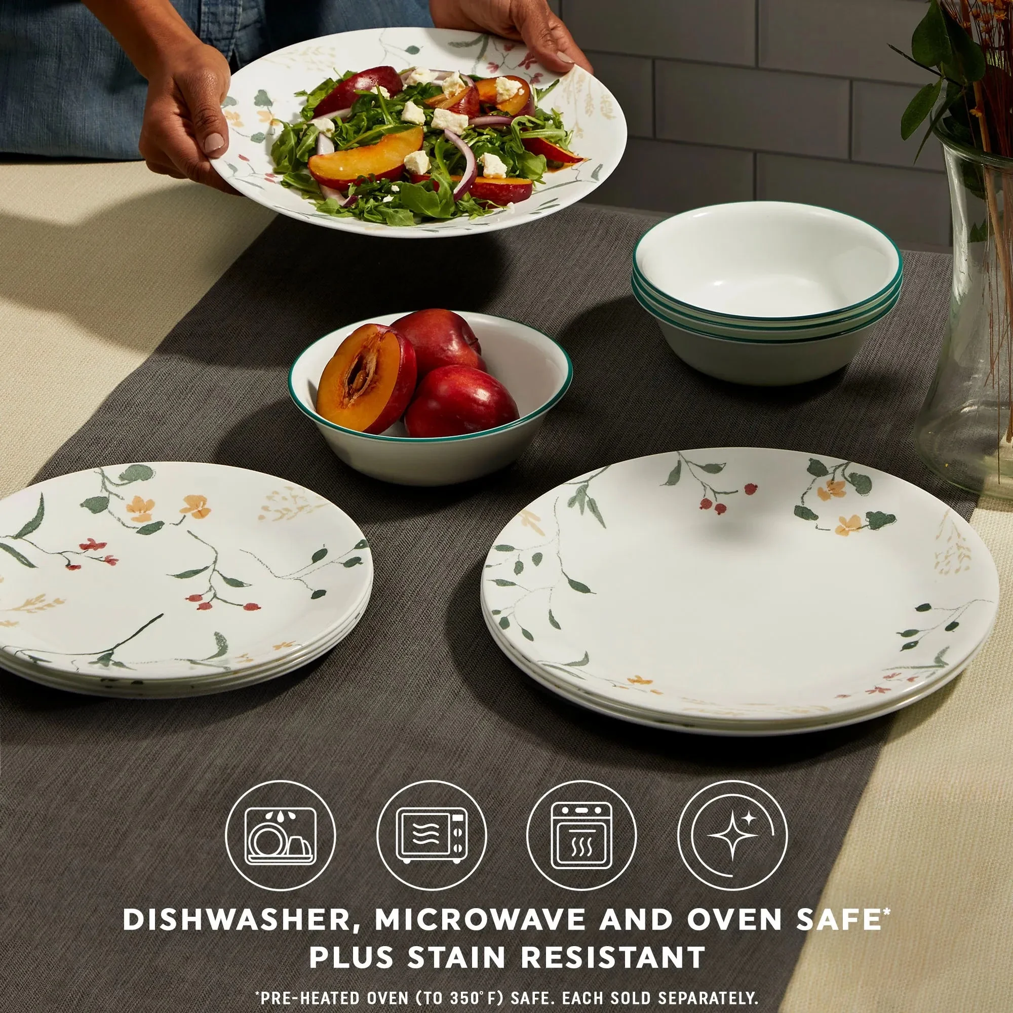 Corelle® Versatile Wildflower Scatter 18-ounce Cereal Bowl - Image 4