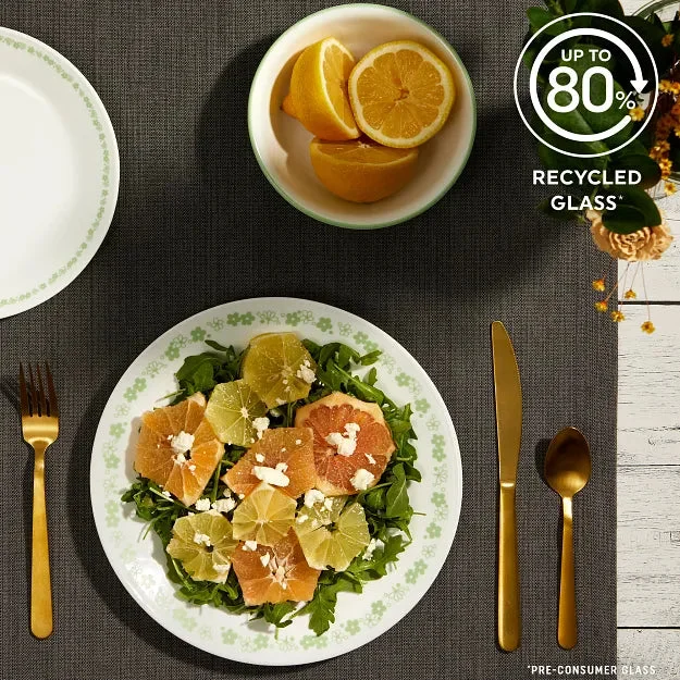 Corelle® Versatile Spring Blossom Green 12-piece Dinnerware Set, Service for 4 - Image 5