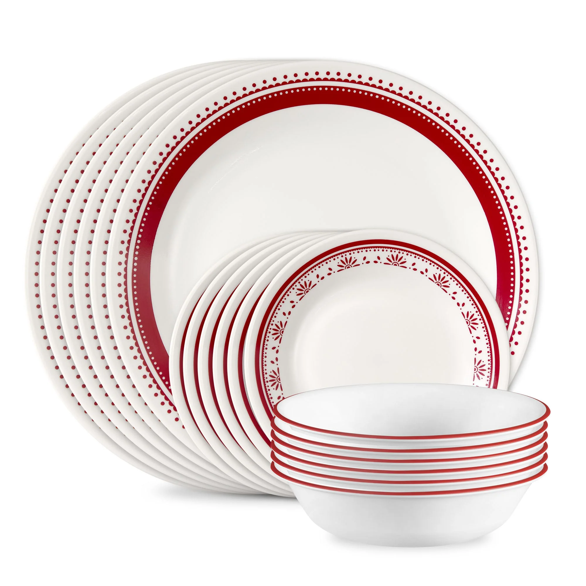 Corelle® Versatile Sadie 18-piece Dinnerware Set, Service for 6